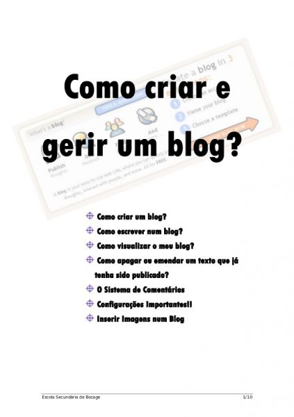 Como criar e gerir um Blog